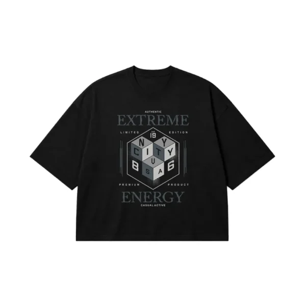 تیشرت باکسی استریت‌ویر طرح Extreme Energy کد 1110