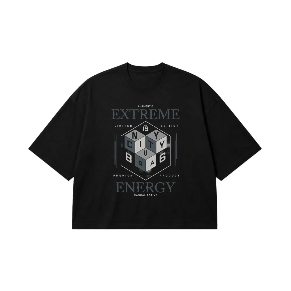 تیشرت باکسی استریت‌ویر طرح Extreme Energy کد 1110
