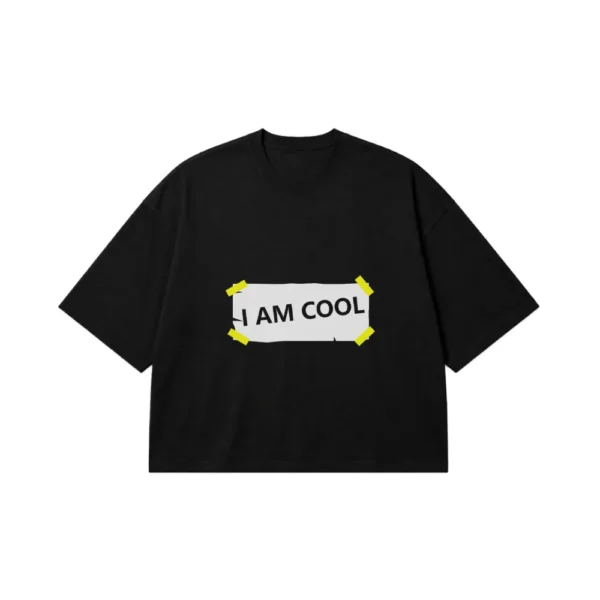 تیشرت باکسی طرح I Am Cool کد 11101