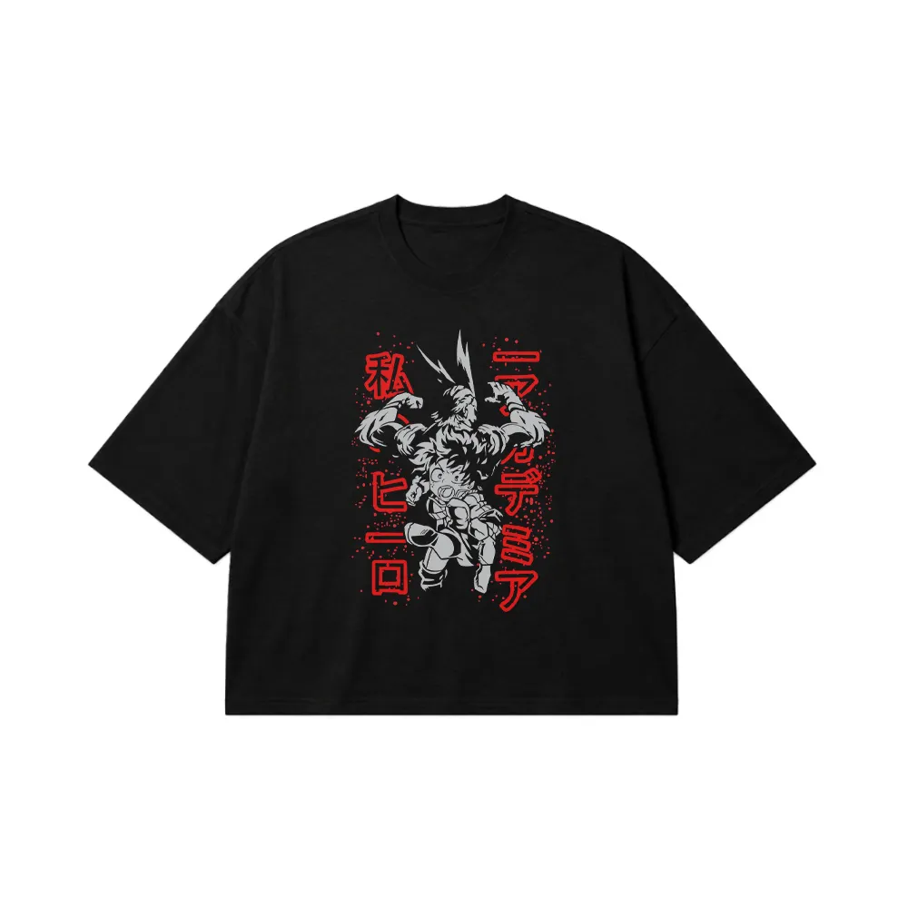 تیشرت باکسی انیمه My Hero Academia طرح ایزوکو و کاتسوکی کد 11517