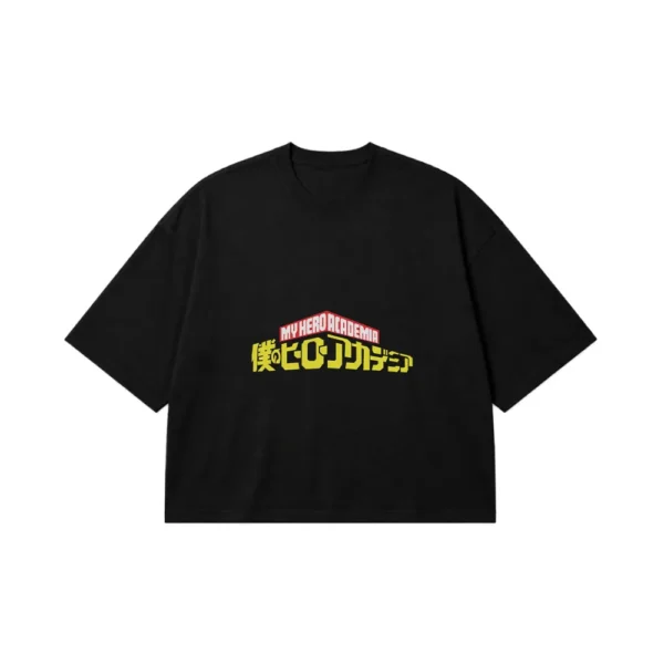 تیشرت باکسی انیمه My Hero Academia طرح لوگو کد 11534