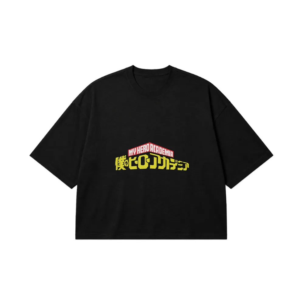تیشرت باکسی انیمه My Hero Academia طرح لوگو کد 11534
