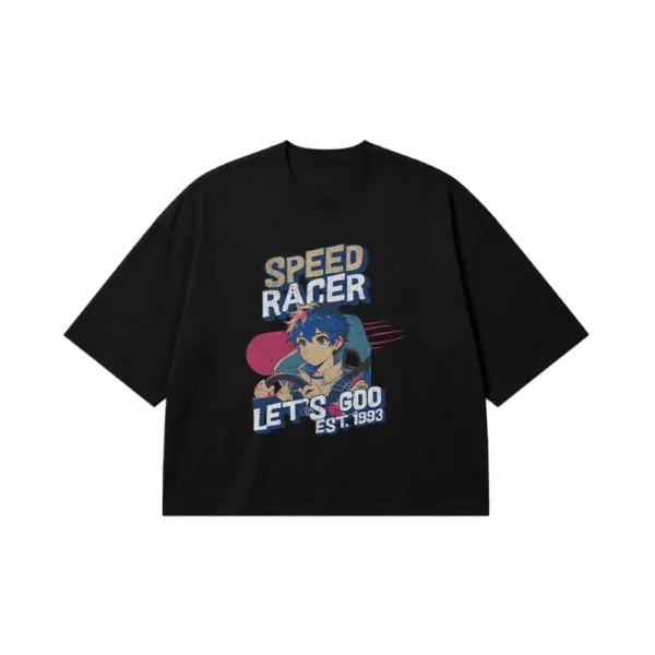 تیشرت باکسی اسپید ریسر طرح ماشین مسابقه (Speed Racer) کد 11725