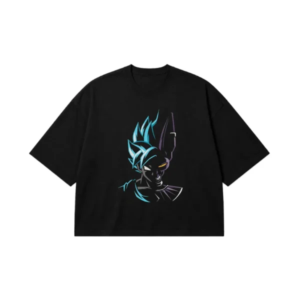 تیشرت باکسی انیمه دراگون بال طرح گوکو بلک (Goku Black) کد 11885