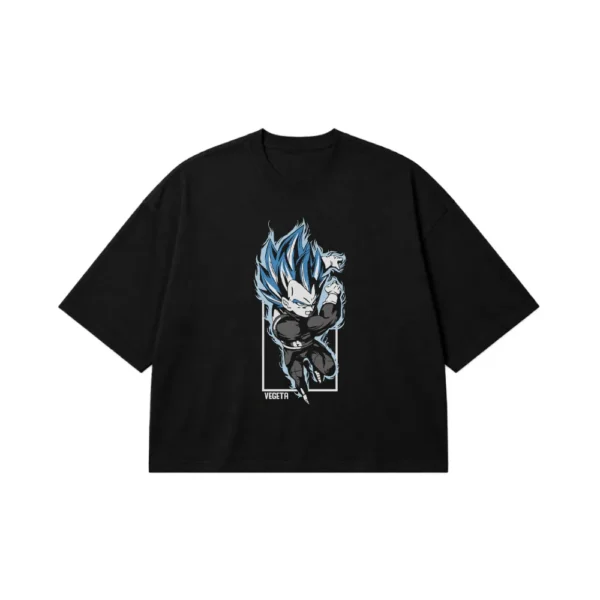 تیشرت باکسی انیمه دراگون بال طرح وجیتا (Vegeta) کد 11898