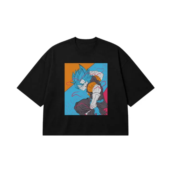 تیشرت باکسی انیمه دراگون بال طرح گوکو و وجیتا (Goku & Vegeta) کد 11899