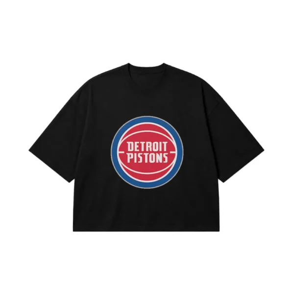تیشرت باکسی بسکتبال طرح دیترویت پیستونز (Detroit Pistons) کد 12002