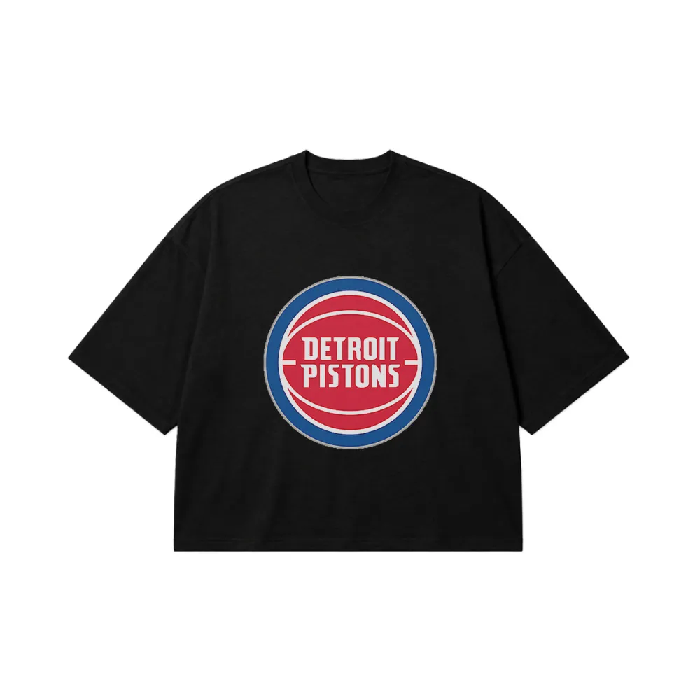تیشرت باکسی بسکتبال طرح دیترویت پیستونز (Detroit Pistons) کد 12002