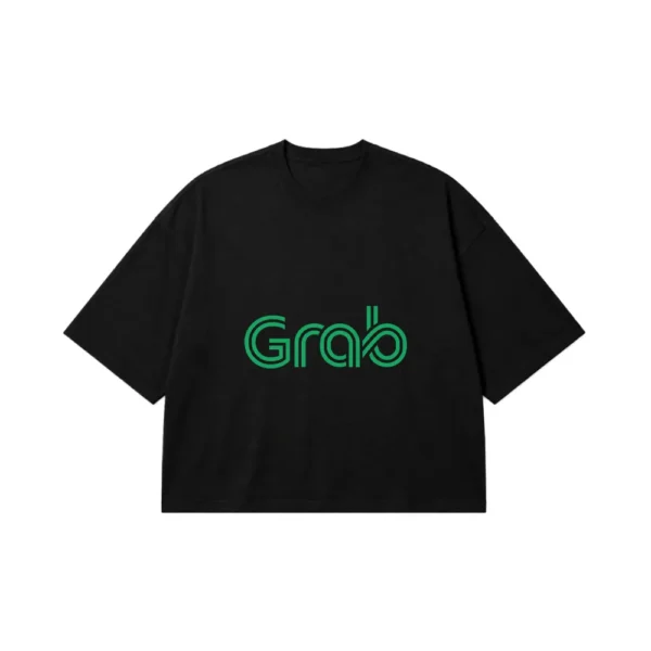 تیشرت باکسی طرح لوگو Grab کد 12088