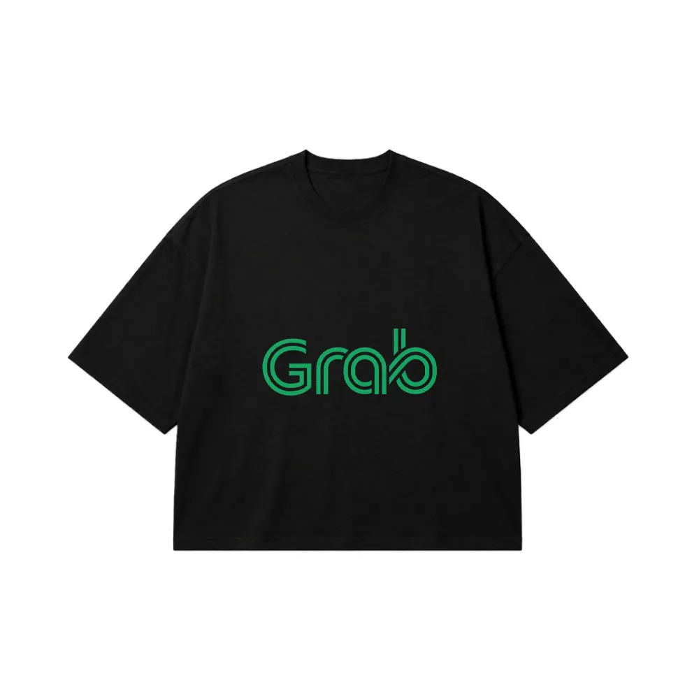 تیشرت باکسی طرح لوگو Grab کد 12088