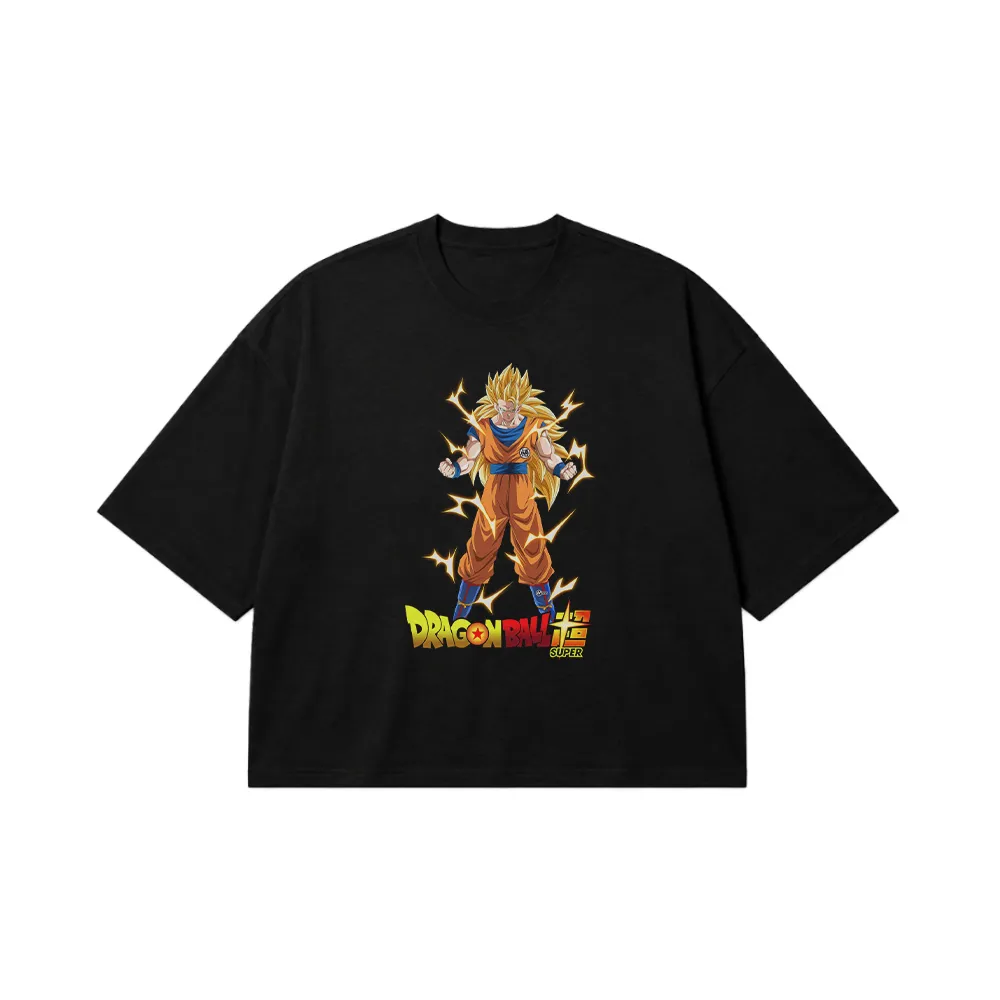 تیشرت باکسی انیمه دراگون بال طرح گوکو سوپر (Goku) کد 1221