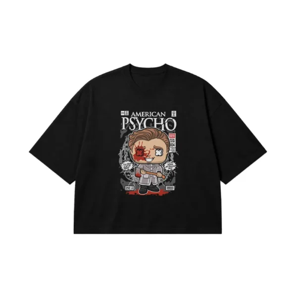 تیشرت باکسی طرح American Psycho کد 12386