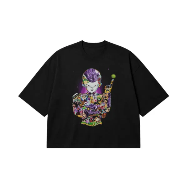 تیشرت باکسی انیمه دراگون بال طرح فریزا (Frieza) کد 12401