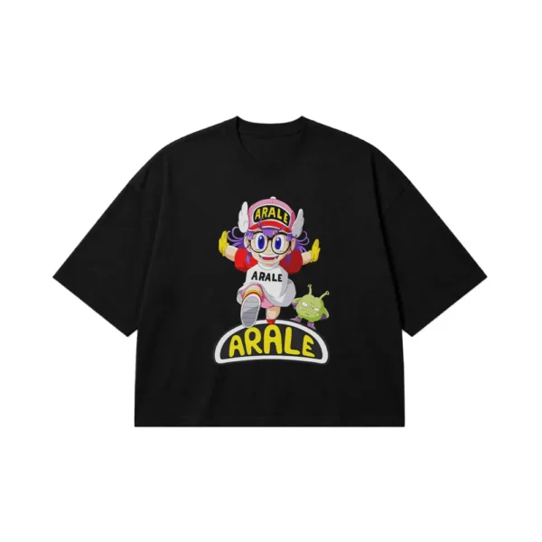 تیشرت باکسی انیمه آراله طرح کارتونی (Arale) کد 12665