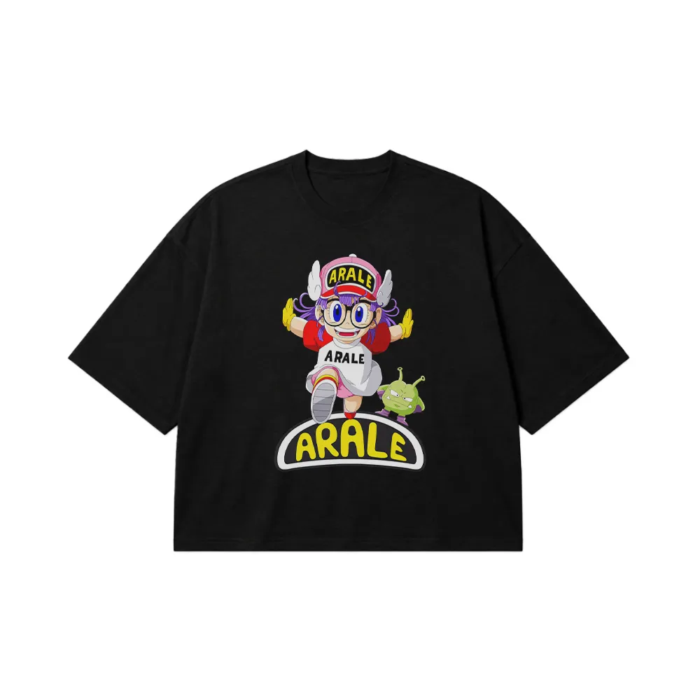 تیشرت باکسی انیمه آراله طرح کارتونی (Arale) کد 12665