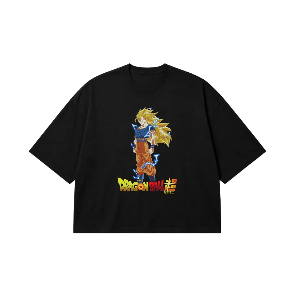 تیشرت باکسی انیمه دراگون بال طرح گوکو سوپر (Goku) کد 1341