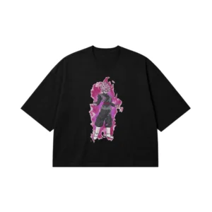 تیشرت باکسی دراگون بال طرح گوکو بلک رز (Goku Black Rose) کد 13485