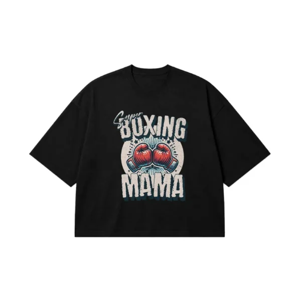 تیشرت باکسی مامان بوکسور طرح Boxing Mama کد 13703