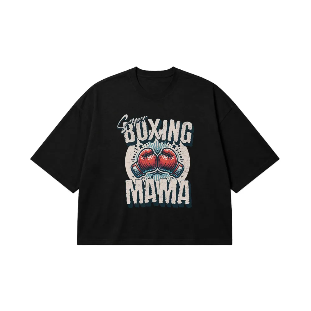 تیشرت باکسی مامان بوکسور طرح Boxing Mama کد 13703