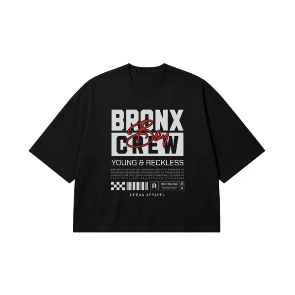 تیشرت باکسی برانکس طرح Boy Crew کد 13761