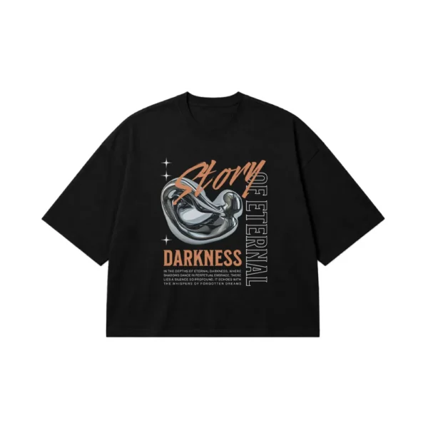تیشرت باکسی دارک طرح Eternal Darkness کد 13840
