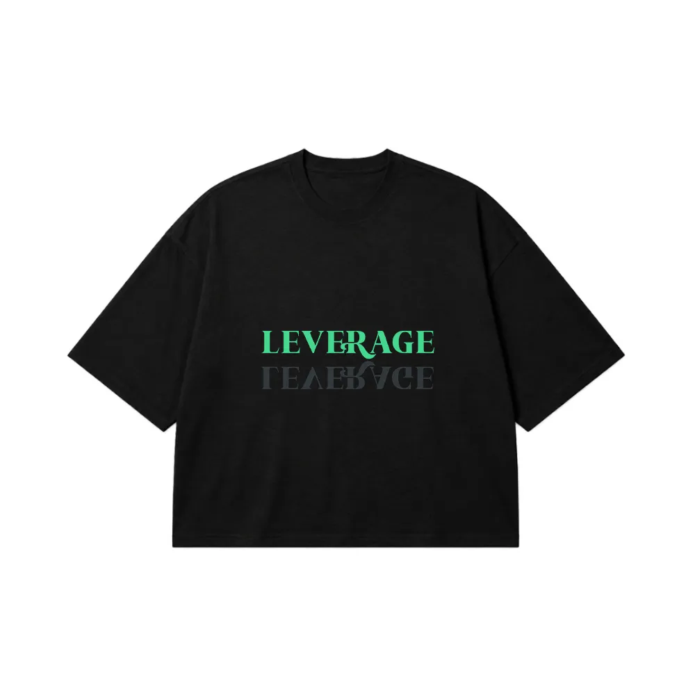 تیشرت باکسی تایپوگرافی Leverage کد 1385