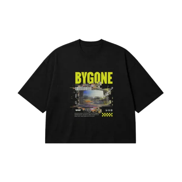 تیشرت باکسی رترو طرح Bygone کد 13967