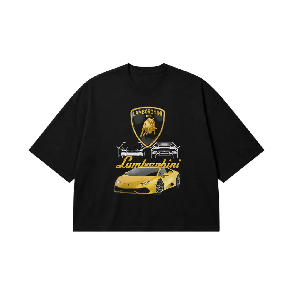 تیشرت باکسی لامبورگینی طرح هوراکان (Lamborghini) کد 13996