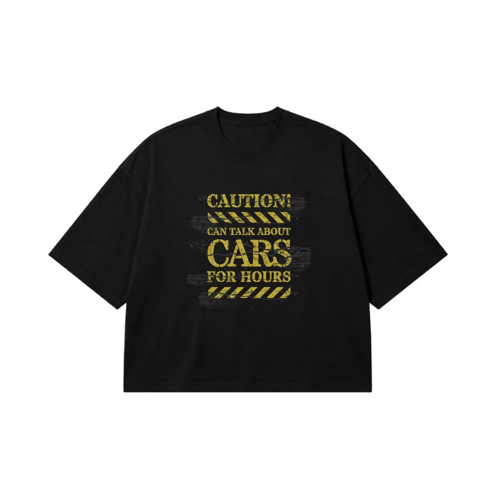 تیشرت باکسی طرح Can Talk About Cars For Hours کد 14231