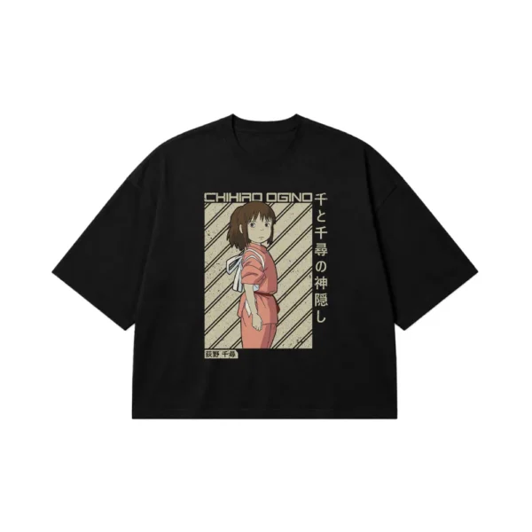 تیشرت باکسی انیمه شیهیرو طرح Spirited Away (Chihiro) کد 14323