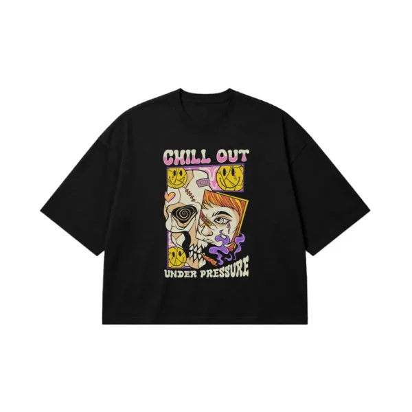 تیشرت باکسی طرح Chill Out Under Pressure کد 14337