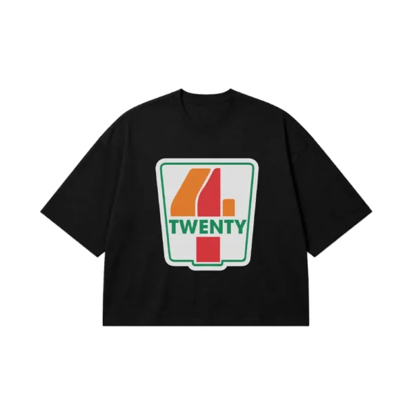 تیشرت باکسی طرح Four Twenty پارودی 7-Eleven کد 14554