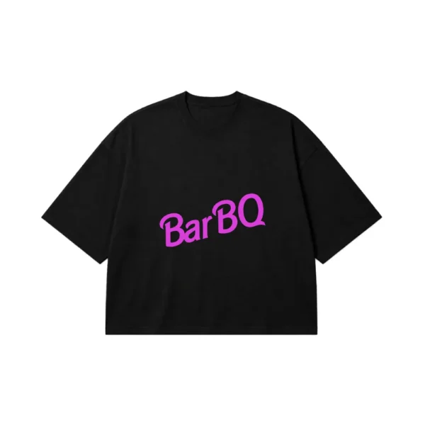 تیشرت باکسی طرح BarBQ (پارودی Barbie) کد 14564
