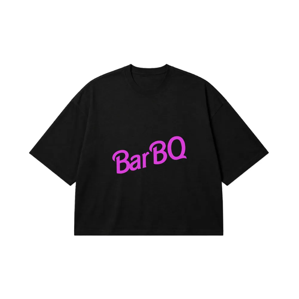 تیشرت باکسی طرح BarBQ (پارودی Barbie) کد 14564