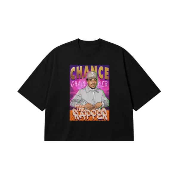 تیشرت باکسی چنس د ریپر طرح پرتره (Chance The Rapper) کد 14587