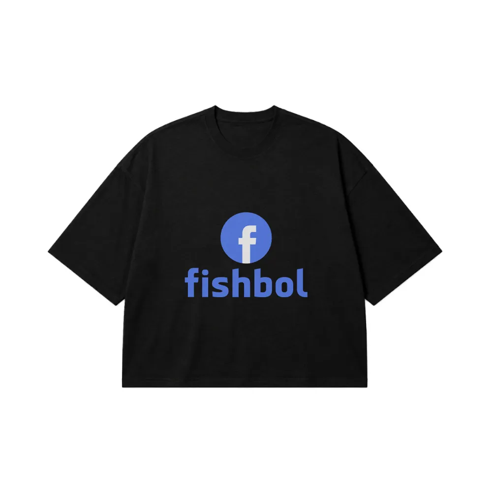 تیشرت باکسی ماهی طرح پارودی فیسبوک (Fishbol) کد 14605