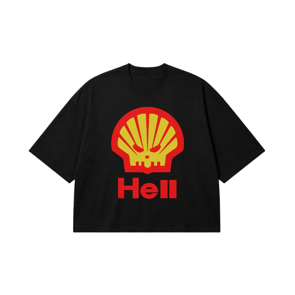 تیشرت باکسی میم طرح Shell Hell کد 14624
