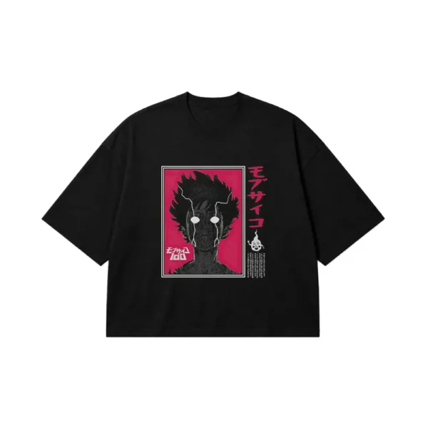 تیشرت باکسی انیمه موب سایکو طرح کاراکتر (Mob Psycho) کد 14692