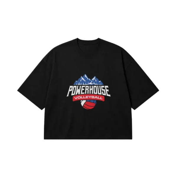 تیشرت باکسی والیبال طرح Powerhouse کد 14708