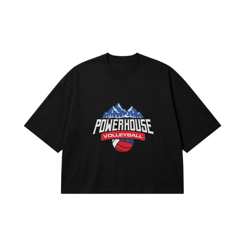 تیشرت باکسی والیبال طرح Powerhouse کد 14708