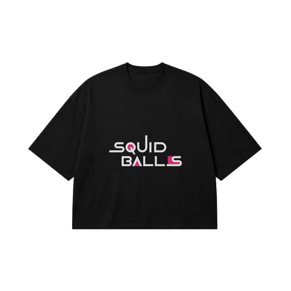 تیشرت باکسی لوگوی Squid Balls کد 14733