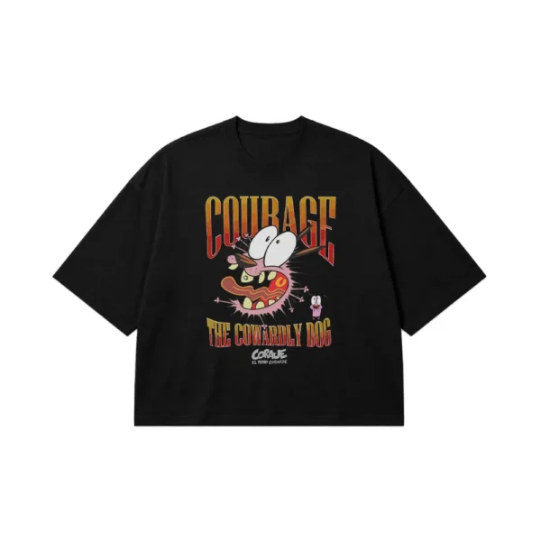 تیشرت باکسی کارتون Courage the Cowardly Dog طرح کمیک کد 14762