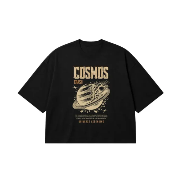 تیشرت باکسی فضایی طرح سیاره Cosmos Crash کد 14784