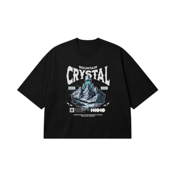 تیشرت باکسی طرح Mountain Crystal کوهستان کد 14840