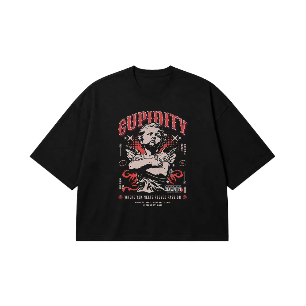 تیشرت باکسی فرشته کوچک طرح Cupidity کد 14856