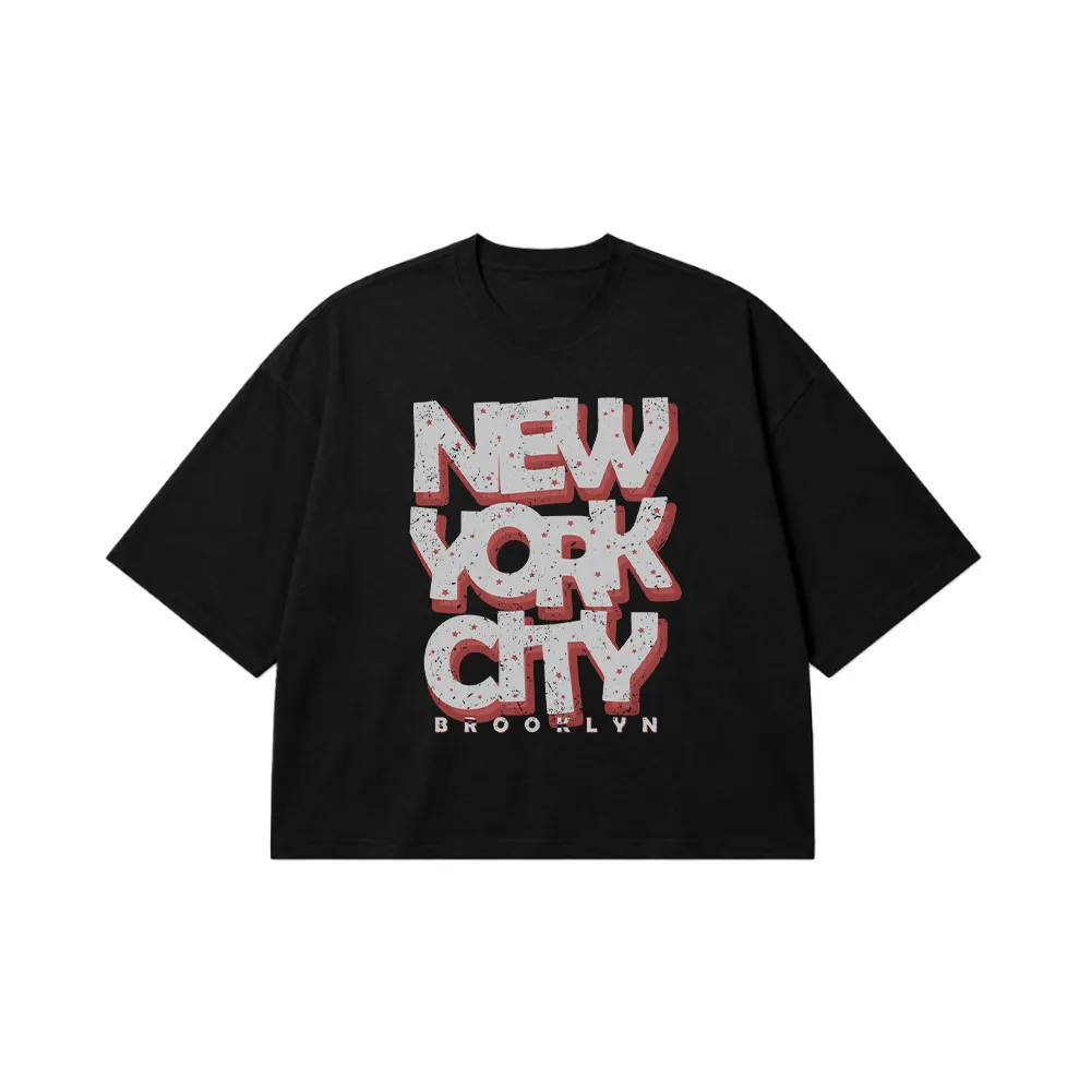 تیشرت باکسی نیویورک طرح New York City Brooklyn کد 14904