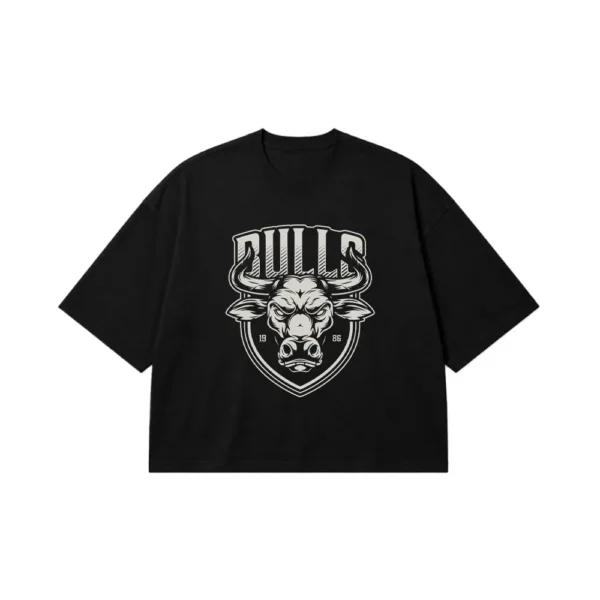 تیشرت باکسی بسکتبال طرح Bulls کد 15260