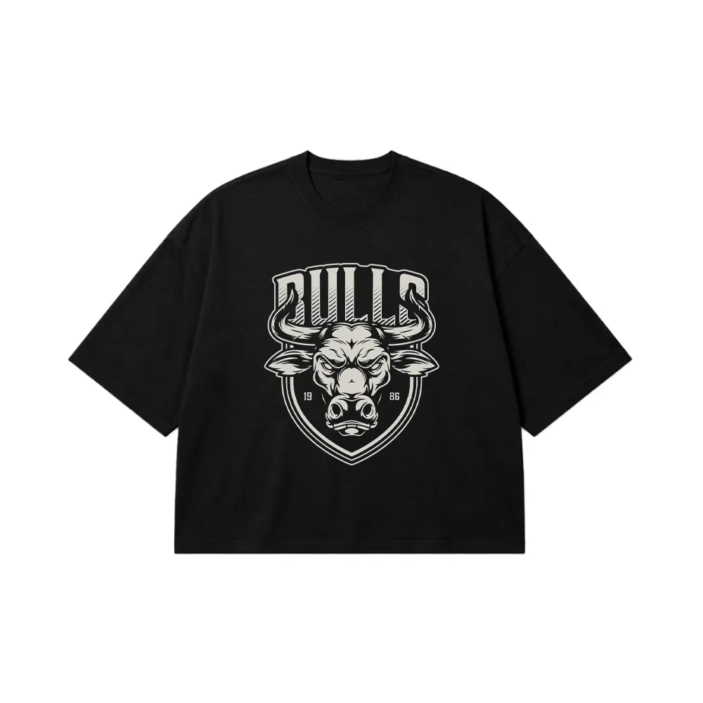 تیشرت باکسی بسکتبال طرح Bulls کد 15260