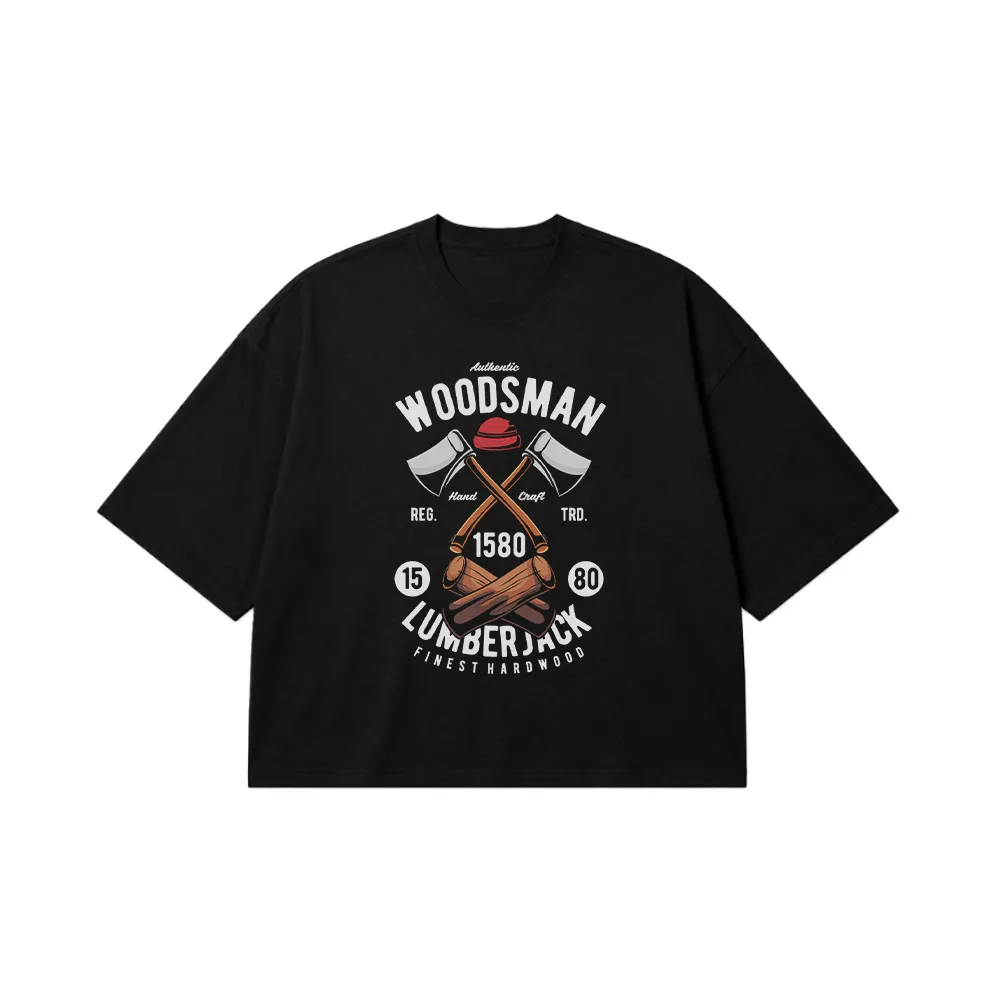 تیشرت باکسی جنگلبان طرح Woodsman Lumberjack کد 15369