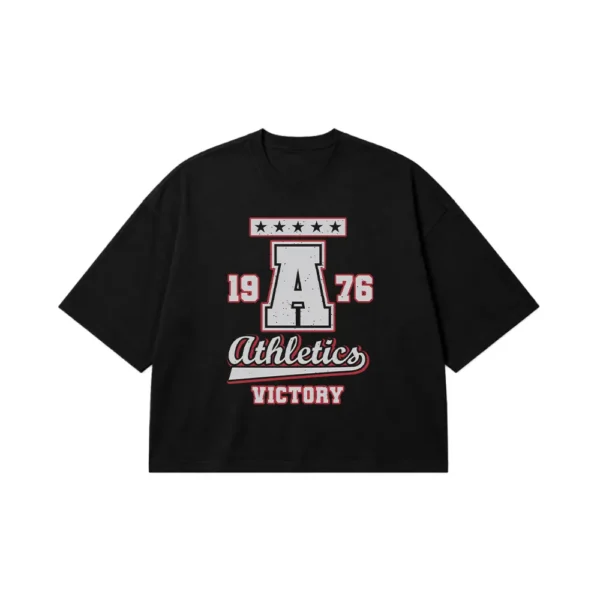 تیشرت باکسی تایپوگرافی Athletics Victory کد 15393